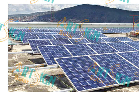 Solar energy flat roof mounting system