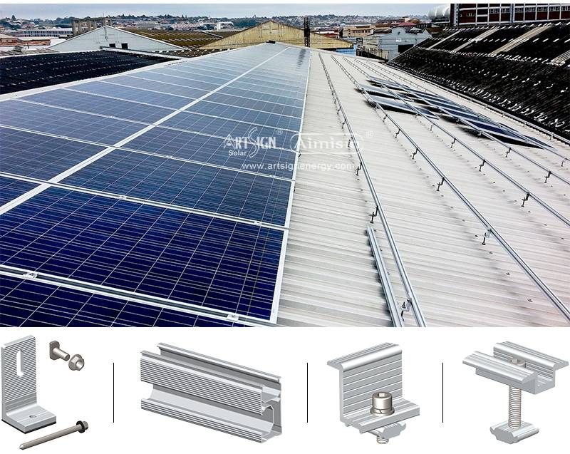 Жестяная/металлическая крыша L-образные монтажные кронштейны для солнечных батарей