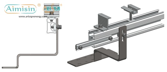 ART SIGN Монтажные кронштейны для солнечной батареи для скатной черепичной крыши