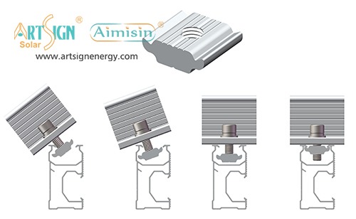 ART SIGN Solar panel end clamps