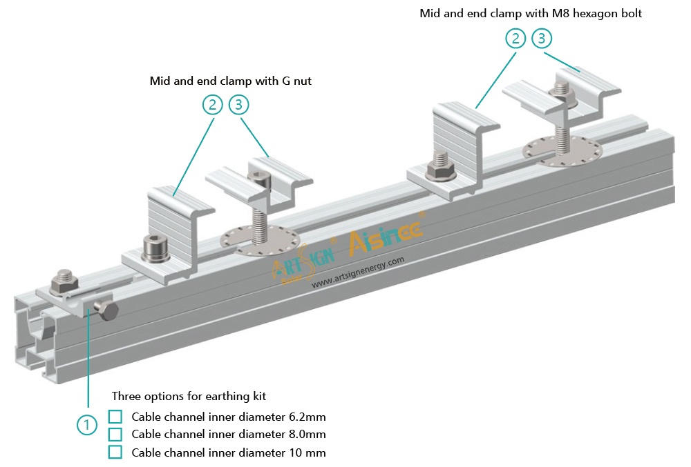 ART SIGN solar rails