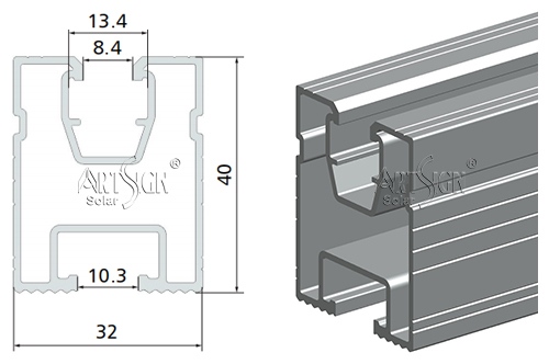 ART SIGN solar roof rail