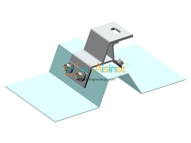 Заводские алюминиевые кронштейны для солнечных батарей на металлической крыше | Комплект для монтажа солнечных панелей на крыше | ART SIGN