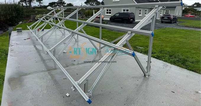 Проект алюминиевой системы наземного крепления в Ирландии