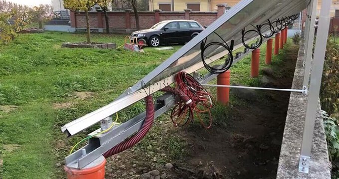 Телескопические наземные крепления с регулировкой наклона в Румынии |Art Sign
