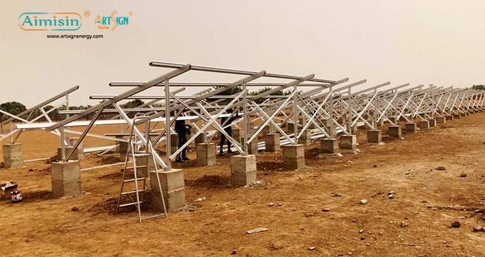 Алюминиевая наземная солнечная конструкция мощностью 210 кВт в Мали